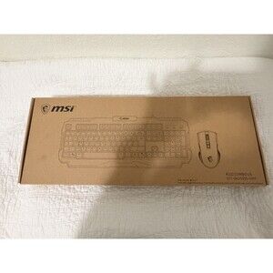 MSI K322 M321  COMBO US keyboard And Mouse Open Box unused